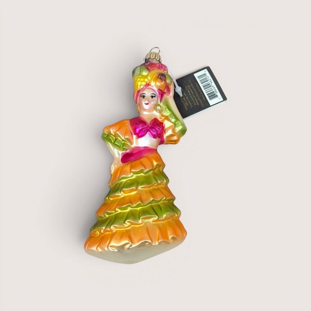 Vintage Midwest Little Dancer Glass Ornament German Blown Glass